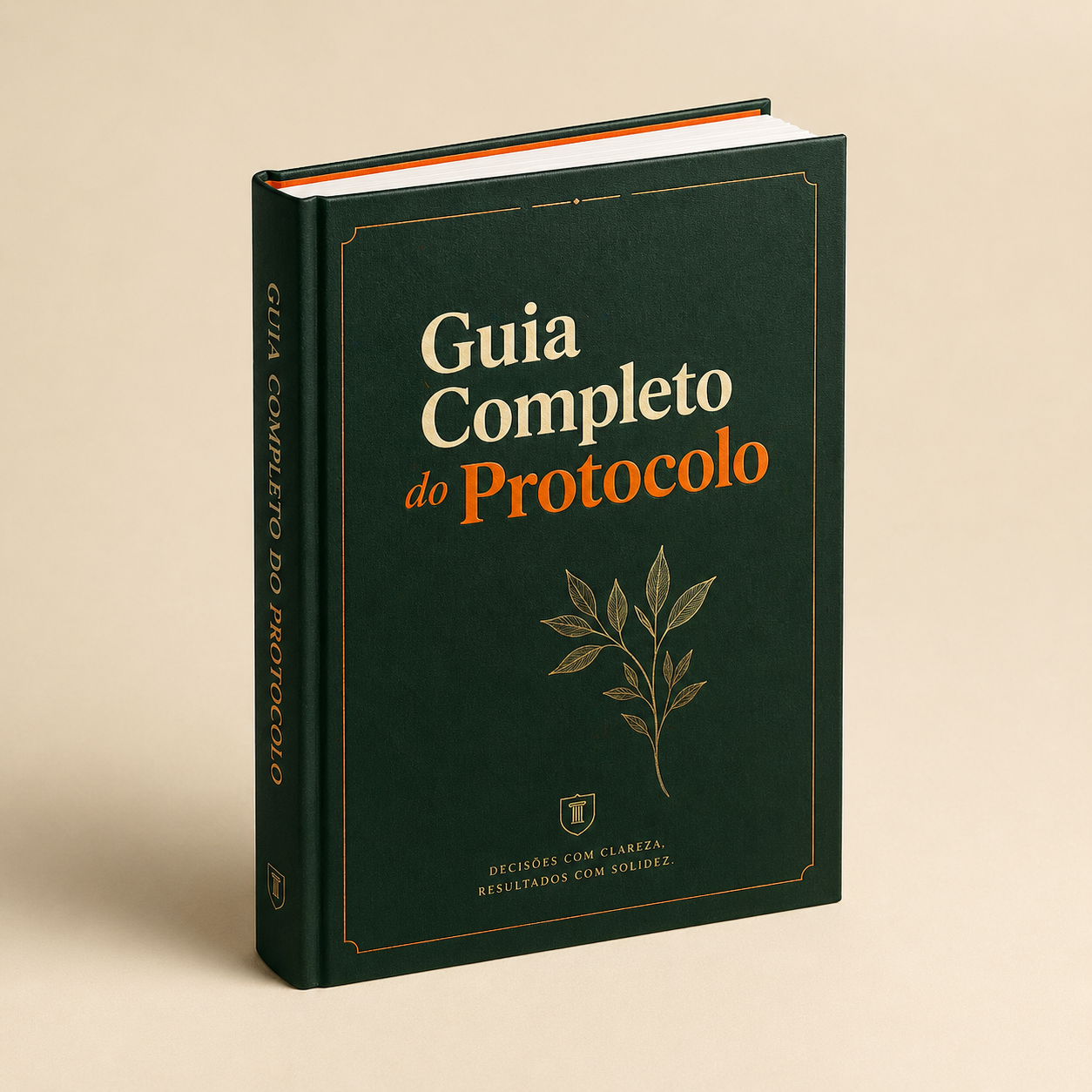 Mockup 3D de Guia Completo do Protocolo