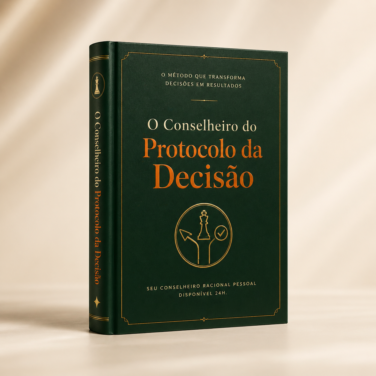 Mockup 3D de O Conselheiro do Protocolo da Decisão